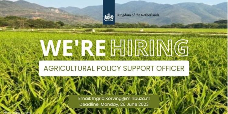 Vacancy: Agricultural Policy Support Officer, Embassy in Hanoi