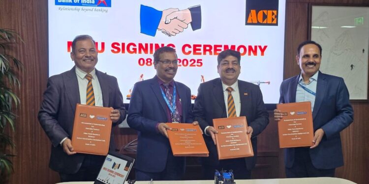 ACE Ltd and Bank of India Partner to Facilitate Financing for Tractors and Agri Equipment